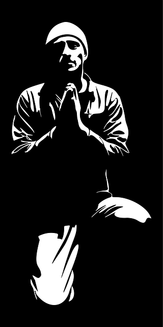 Free ai generated silhouette man vector