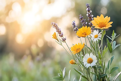 Free Flowers Sunlight illustration and picture