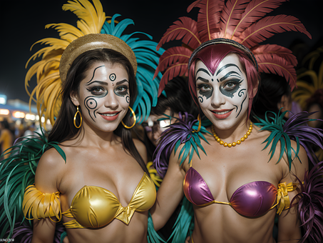 Free Women In Carnival Women illustration and picture