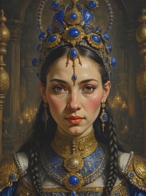 Portræt, Kvinde, Prinsesse, Orientalsk