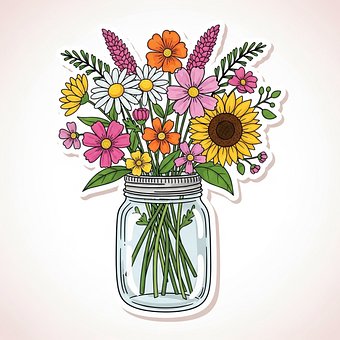 Free Ai Generated Bouquet Of Flowers illustration and picture