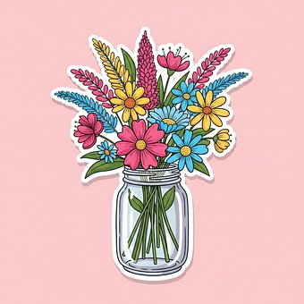 Free Ai Generated Bouquet Of Flowers illustration and picture