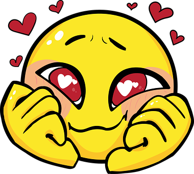Free Emoji Hearts vector and picture