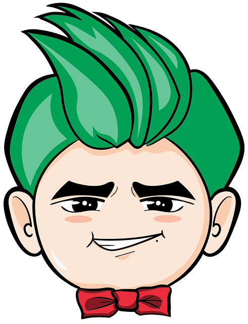 Free Boy Sticker vector and picture