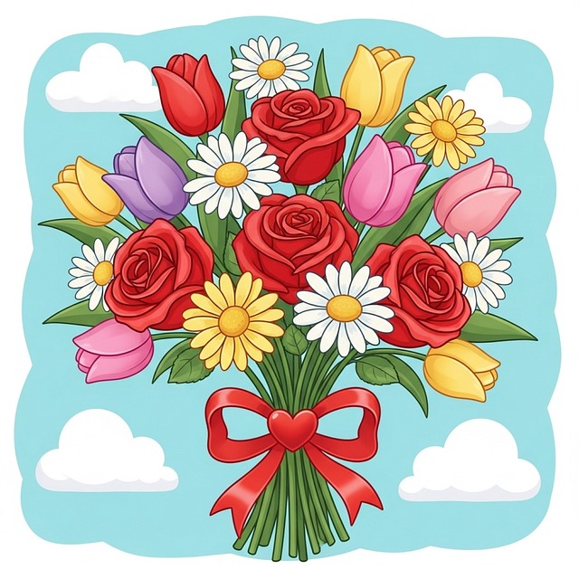Cartoon Number 2 Roses Download Cartoon Roses, Cartoon Daisies, Cartoon Tulips. Royalty-Free ...