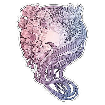 Free Ai Generated Art Nouveau illustration and picture