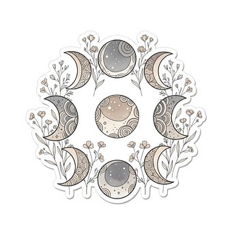 Free Ai Generated Moon Phases illustration and picture