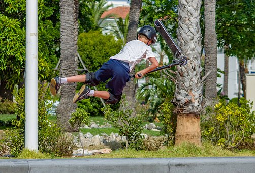 Scooter, Skatepark, Cannes, Kruispunt