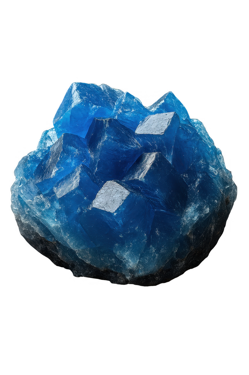 Free ai generated blue crystal gemstone illustration