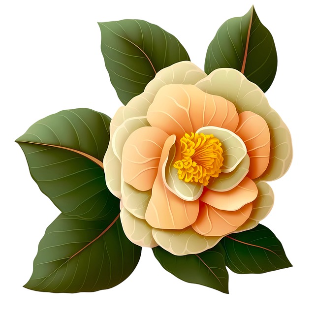 Ai Generiert, Kamelie, Weiße Blume