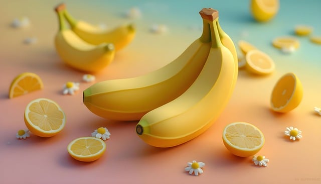 Free ai generated banana fruit illustration