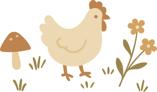 Free hen cottagecore chicken vector