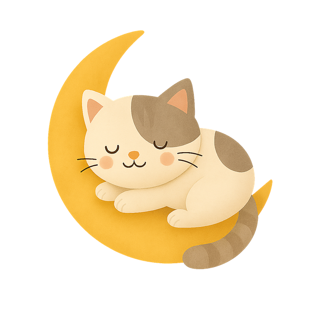 Free ai generated dreamy animals cute sleepy animals illustration