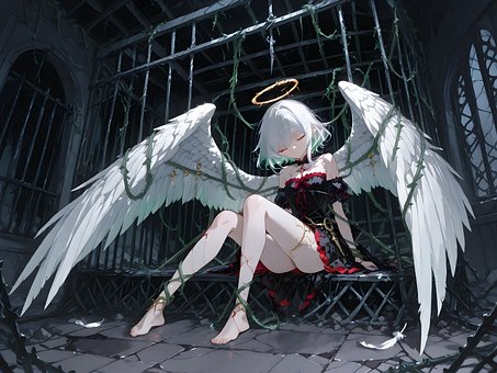 Free Angel Sad illustration and picture