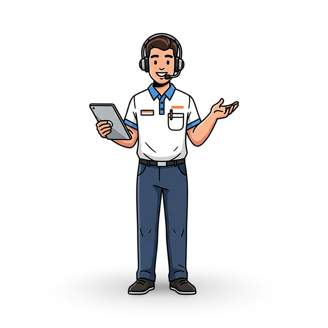 Free ai generated customer service call center illustration