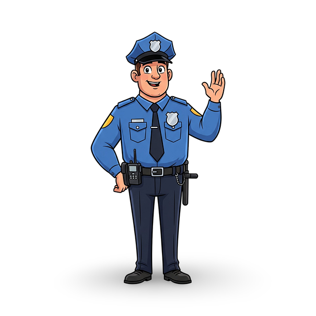 Free ai generated police officer policeman illustration