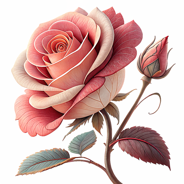 Free ai generated rose flower illustration