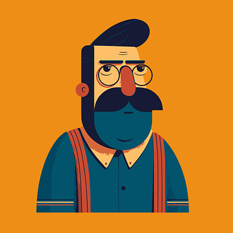 Free Man Portrait vector and picture