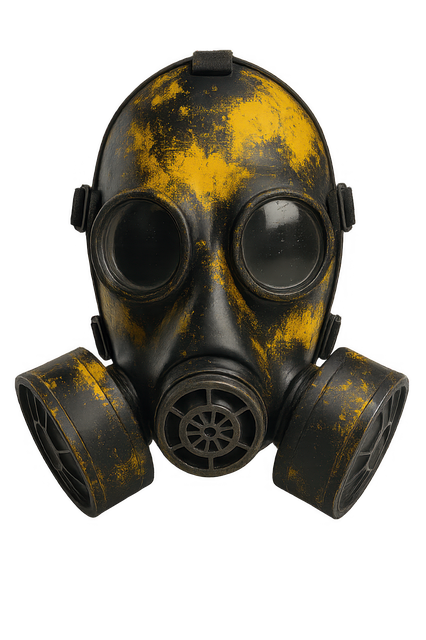 Free ai generated gas mask toxic protection illustration