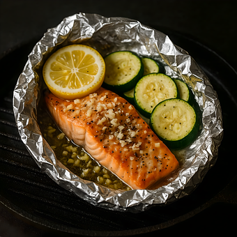 Free Salmon Fillet Baked Salmon illustration and picture