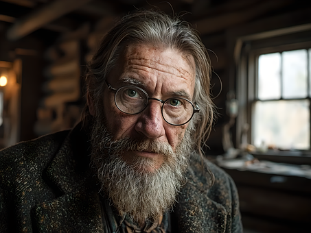 Free Old Man Bearded Man illustration and picture