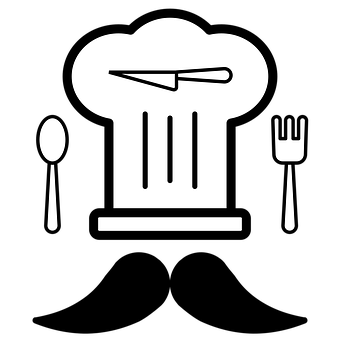 Logo, Koken, Keuken, Chef, Eten, Bakken