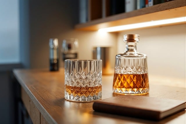Free ai generated whiskey decanter illustration