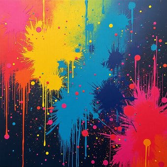 Spritzen, Grunge, Aquarell, Bunt, Textur