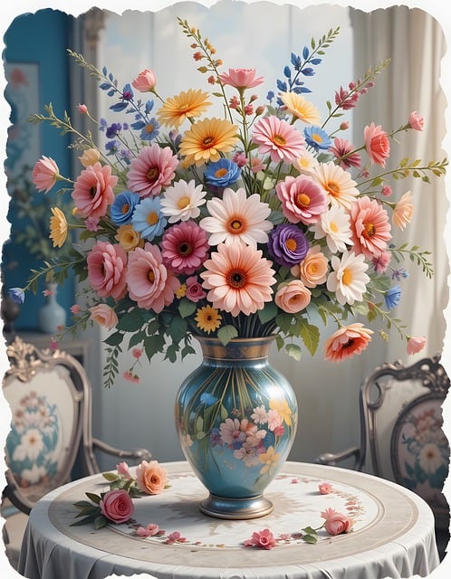 Flores, Vaso, Quarto Da Avó, Beleza, Cor