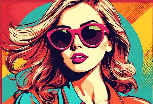 Free Fashion Illustration Stylized Portrait illustration and picture