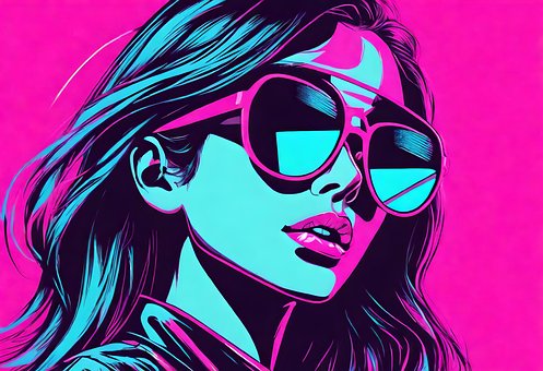 Free Stylized Portrait Cool Vibes illustration and picture