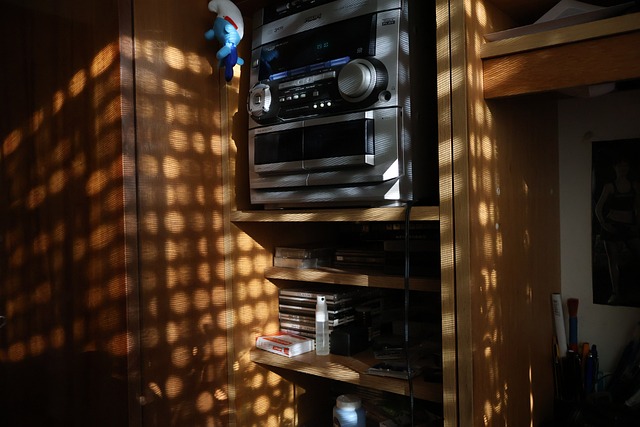 Muebles, Casa, Salón, Audio, Música, Luz