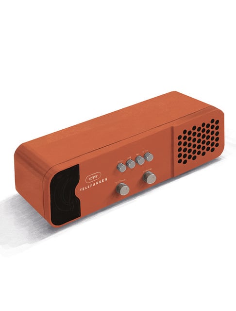 Radio, Orange, Plastik