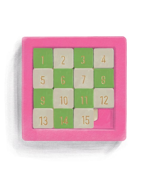 Rosa, Grün, Spiel