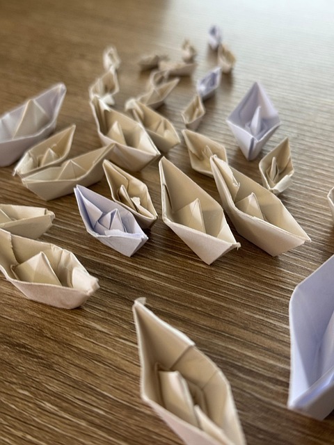 Boot, Siegel, Papierkram, Zusammenarbeit