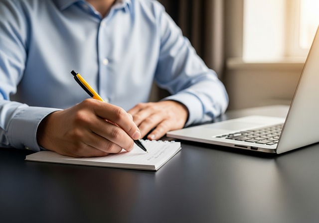 Free Man Writing Taking Notes illustration and picture