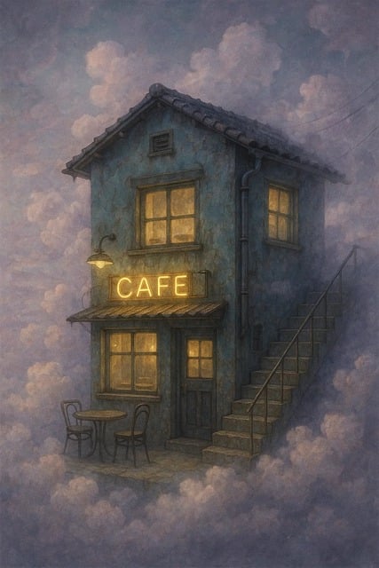 Free ai generated coffee shop coffee illustration