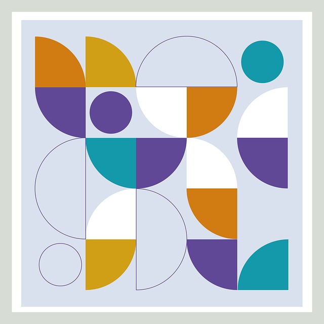 Free bauhaus geometric architecture vector