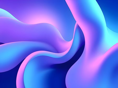 Ai Generiert, Abstrakt, 3D, Bunt, Lila