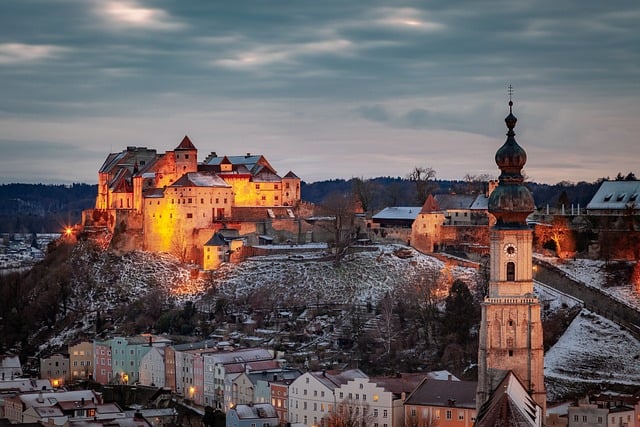 Burghausen, Mesto, Nemecko, Bavorsko