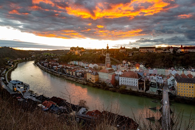 Burghausen, Mesto, Nemecko, Bavorsko