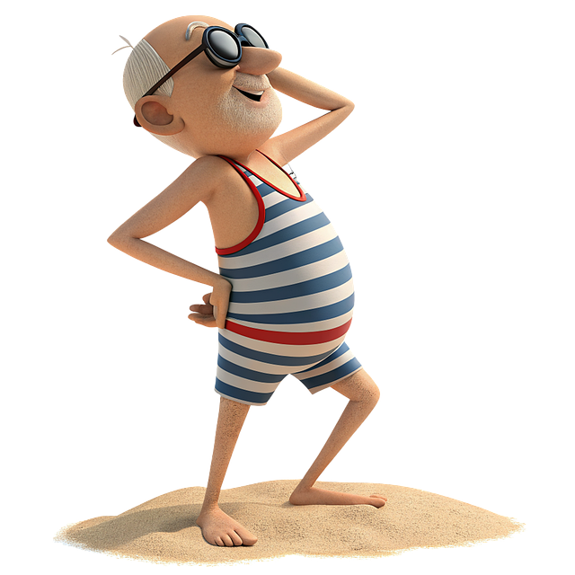 Free ai generated elderly old man illustration