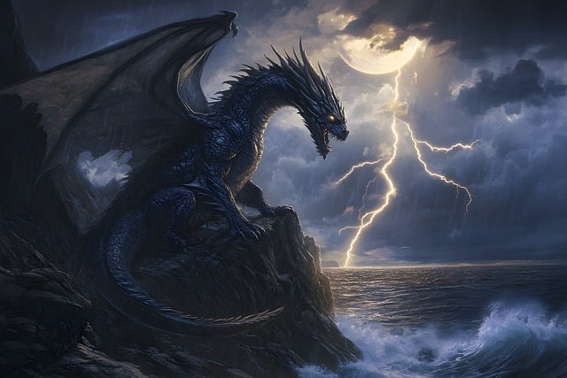 Free ai generated dragon fantasy illustration