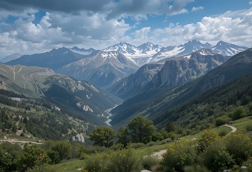 Panorama, Alcance, Picos De Neve