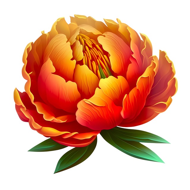 Pfingstrose, Orange Pfingstrose