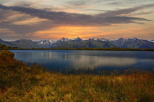 See, Berge, Alpen, Landschaft