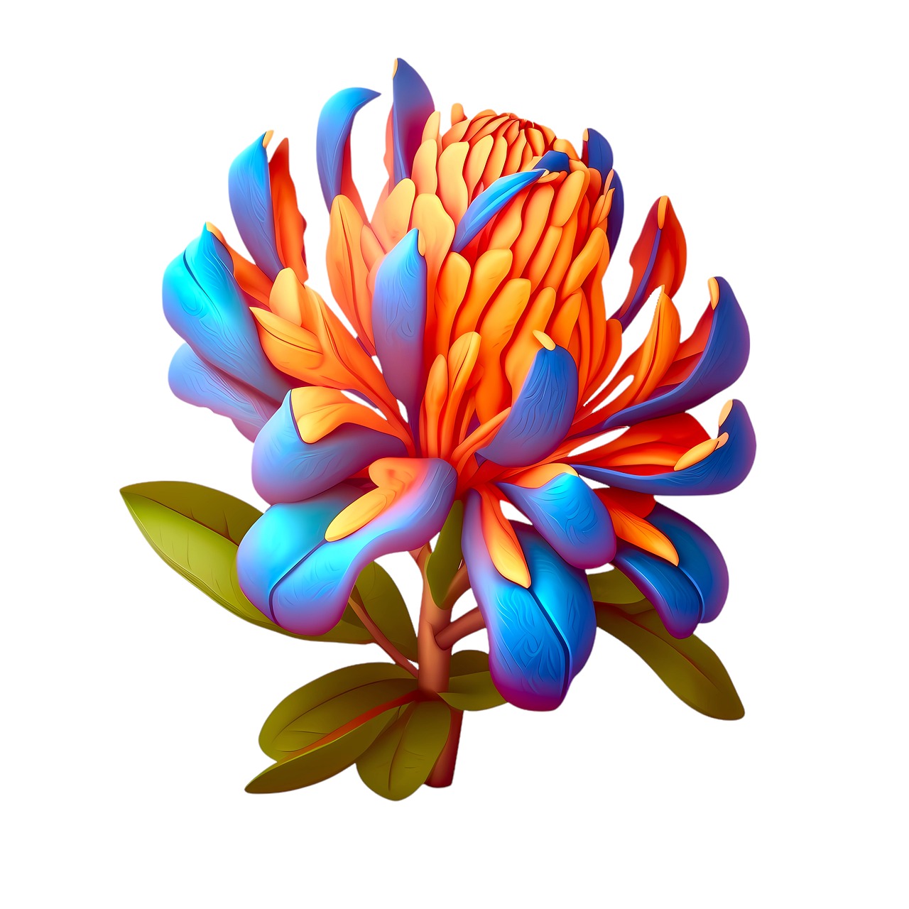 Download Rhododendron, Orange Rhododendron, Blue Rhododendron. Royalty
