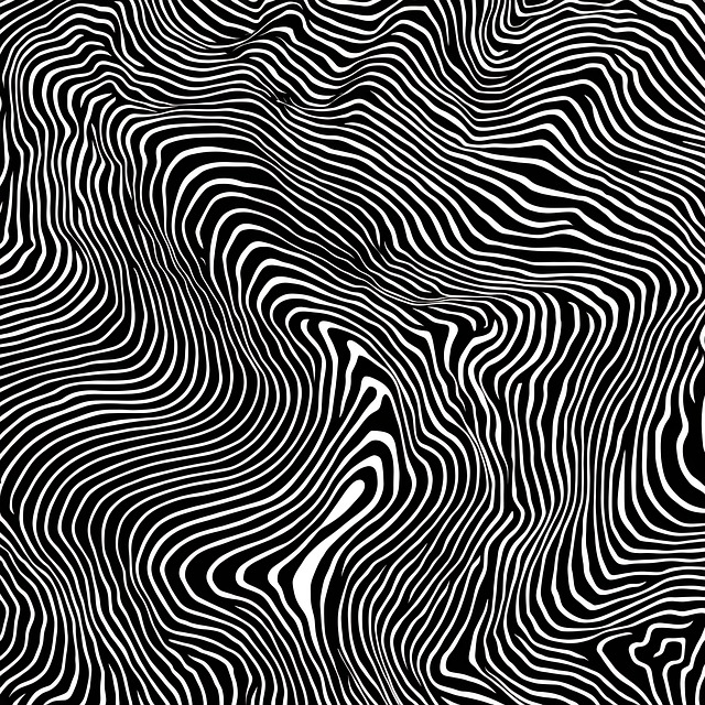 Free abstract waves lines illustration