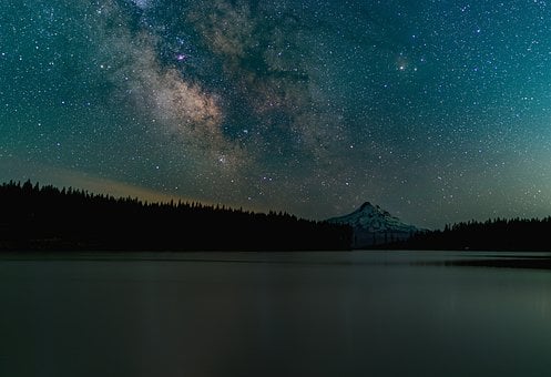 Free Mountain Milky Way photo and picture