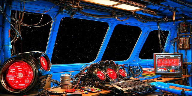 Free ai generated flight deck illustration